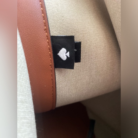 🔥NWT Kate Spade ♠️ Flower Monogram Sutton Oversized Tote Black/Brown w/Pouch - Picture 8 of 15